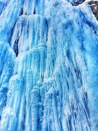 Close-up of frozen ice