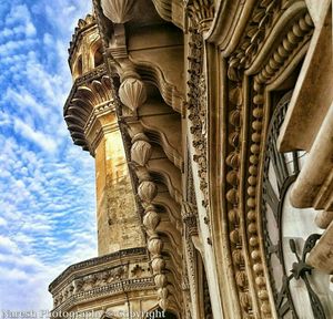 Low angle view of historical building against sky