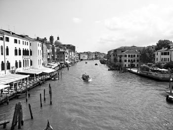 Boats in a city