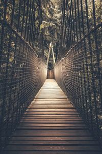 Alnwick treehouse rope bridge