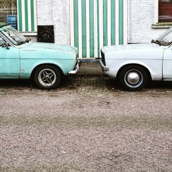 Car parked on street in city