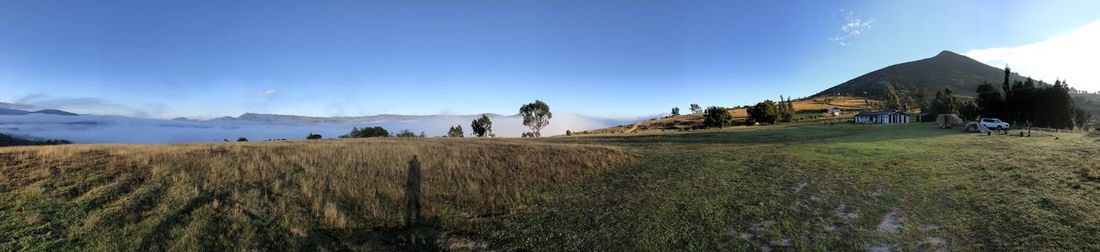 Panoramic view of landscape against sky