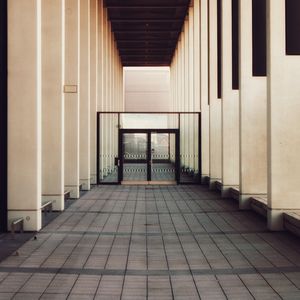 Empty corridor of building