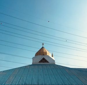 Low angle view of building against clear sky