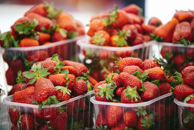 Strawberries at farmers' market