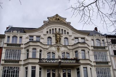 Low angle view of building against sky