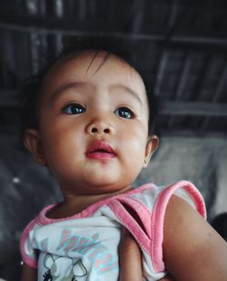 Portrait of cute baby girl