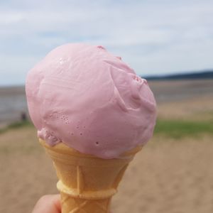 Close-up of ice cream cone