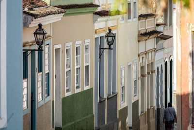 Residential building by street