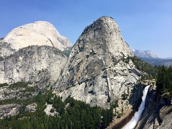 Scenic view of rocky mountains against sky