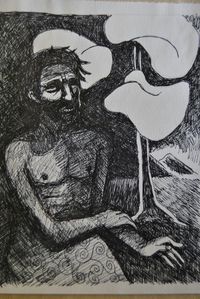 Close-up of painting on wall