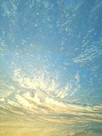 Low angle view of clouds in sky