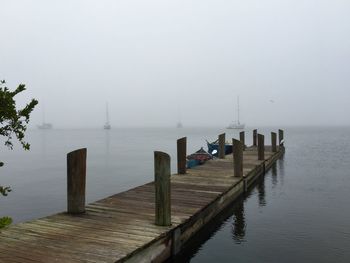 Pier on sea