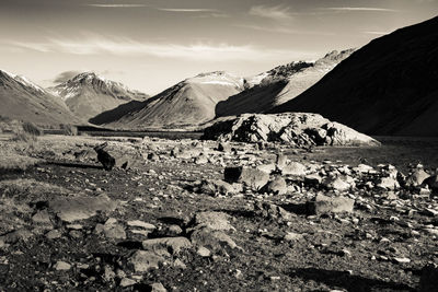 View of mountain range