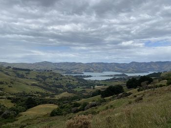 Scenic view of landscape against sky