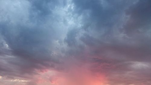 Low angle view of cloudy sky