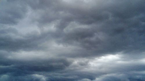 Low angle view of cloudy sky