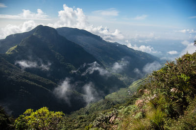 Scenic view of mountains