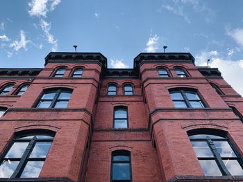 Low angle view of building against sky