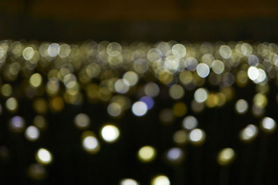 Defocused lights at night