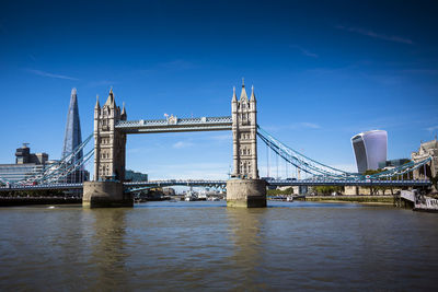 View of suspension bridge