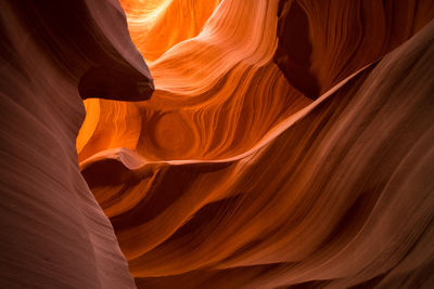 Close-up of eroded sandstone rock formations