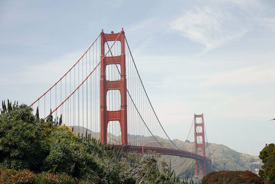 Golden gate bridge against sky