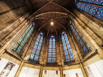 Low angle view of ceiling of building