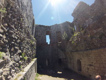 Low angle view of historical building