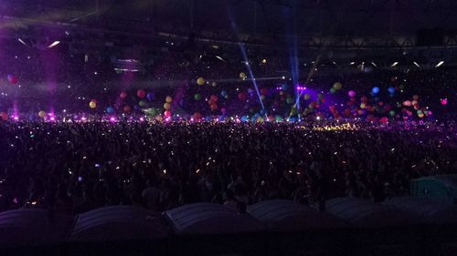 Crowd at music concert