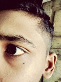 Close-up portrait of human eye