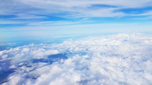 Aerial view of cloudscape against sky