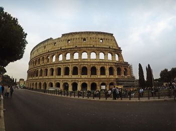 Ancient building against sky