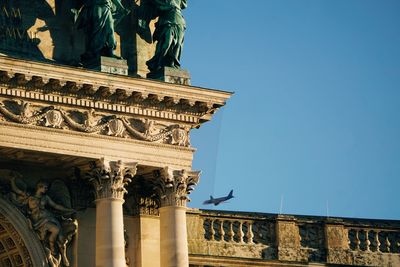 Low angle view of historical building against sky