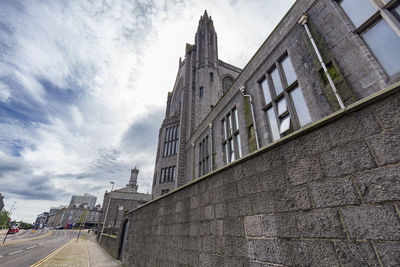 Low angle view of building against sky