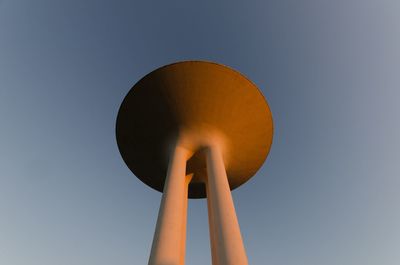 Low angle view of lighting equipment against clear sky