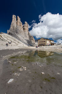 Scenic view of mountain against sky