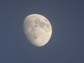 Low angle view of moon in sky