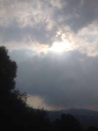 Scenic view of landscape against cloudy sky