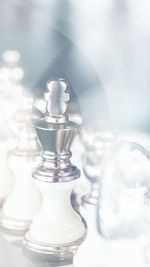 Close-up of chess pieces