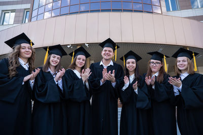 Portrait of students in graduation