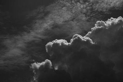 Dramatic close up of cloud