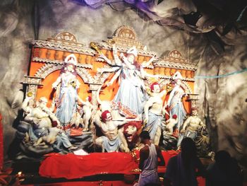 People in temple