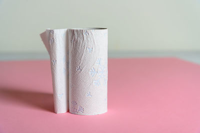 Close-up of pencil on table against white background