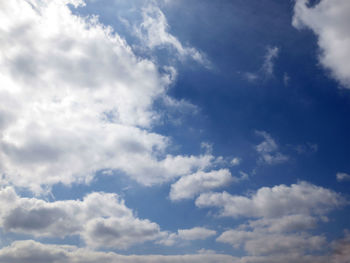 Low angle view of cloudy sky