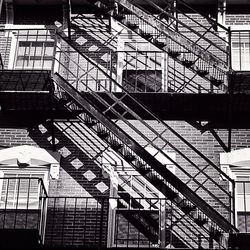 Low angle view of staircase in building