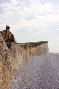 Chapel at cliff, seven sisters, church, coast, uk, united kingdom, rocky coast