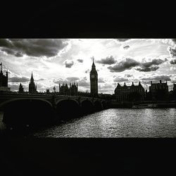 River with city in background