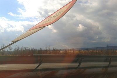 Cloudy sky over landscape