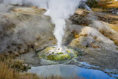 Norris geyser basin in yellowstone national park